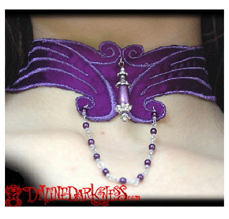 Purple Pearls Choker