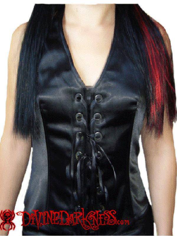 Naomi Satin haltertop SM