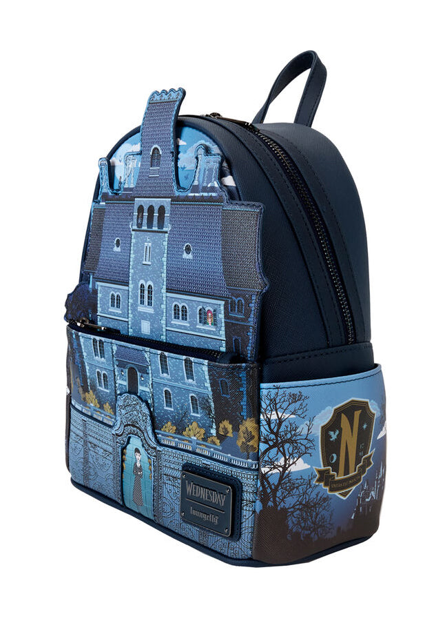 Loungefly Wednesday Nevermore Academy backpack