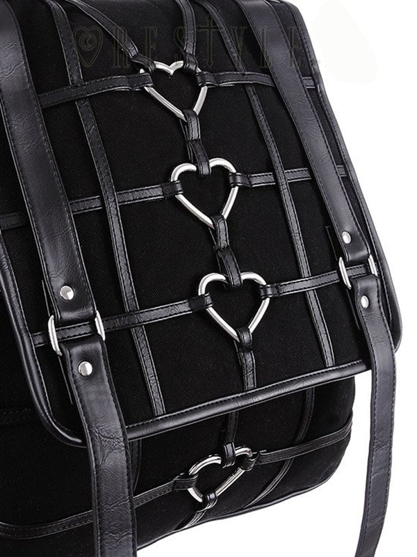 Heavy Heart Rugzak - DivineDarkness- Online shop voor Gothic en Alternatieve Kleding!