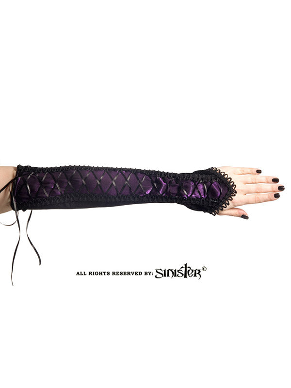 Gothic gloves Purple Tears