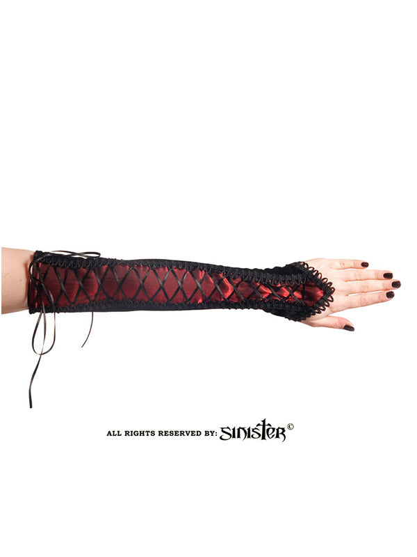 Gothic gloves Red Passion Sinister