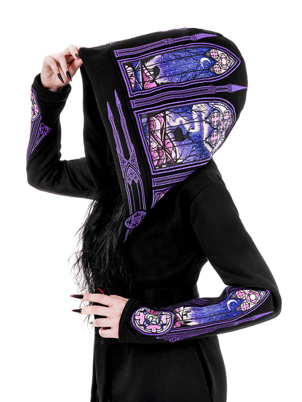 Northern Lights Hoodie Jas - DivineDarkness- Online shop voor Gothic en Alternatieve Kleding!