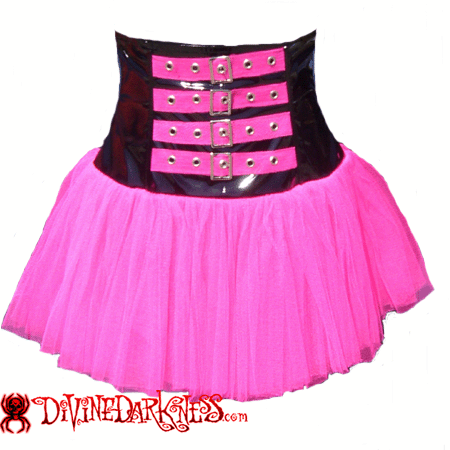 Pink Tutu Corset Rok - DivineDarkness- Online shop voor Gothic en Alternatieve Kleding!