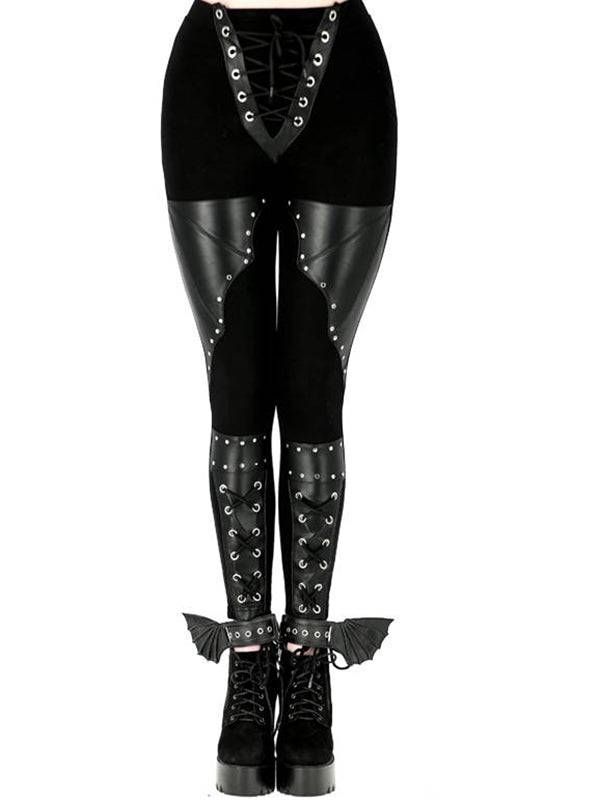 Restyle Bat Gothic Leggings - DivineDarkness- Online shop voor Gothic en Alternatieve Kleding!