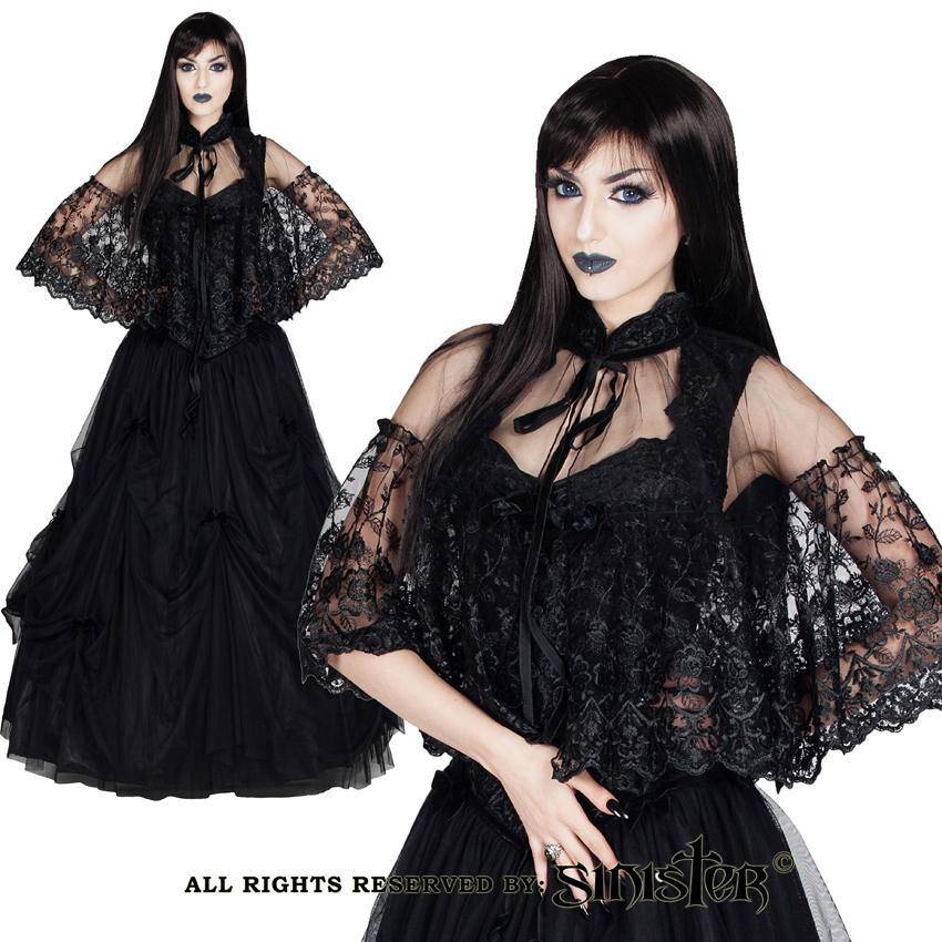 Feather cape - DivineDarkness- Online shop voor Gothic en Alternatieve Kleding!