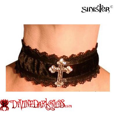 Cross Choker - Divine-Darkness