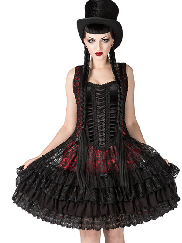 Red gothic dress