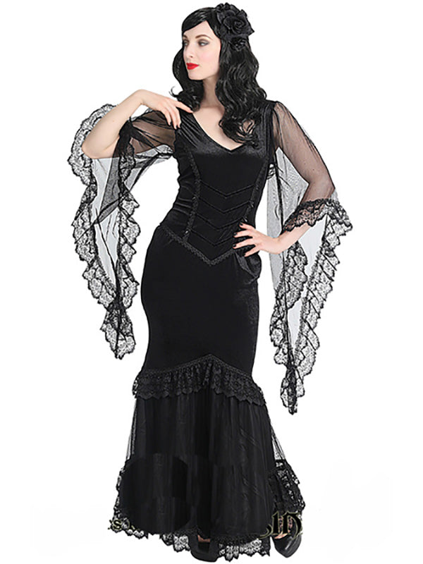 Lange gothic jurk Sinister