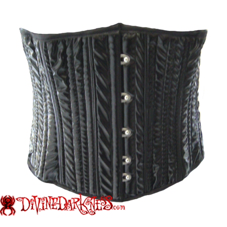 Steel boned corset in pvc - Divine-Darkness