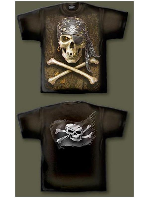 Pirate Skull T-Shirt XL - Divine-Darkness